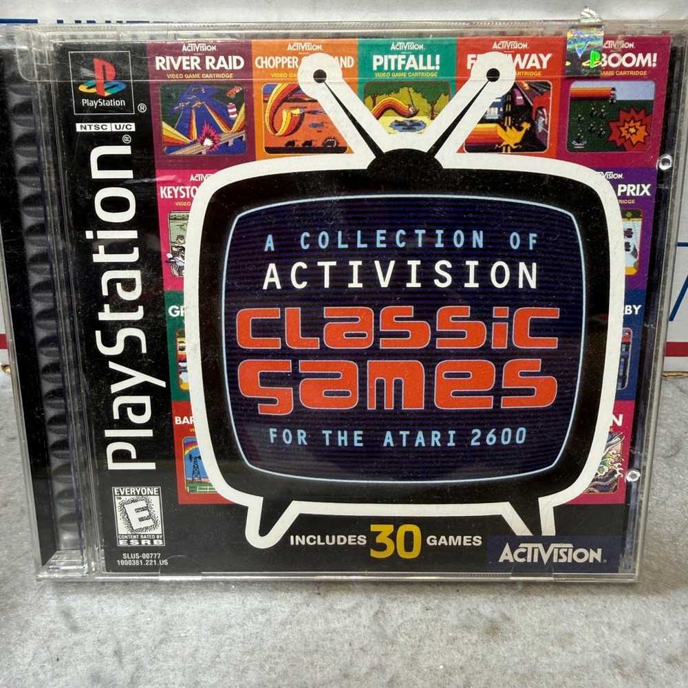 Activision Classic Games Atari 2600 Sony PlayStation 1 PS1 Retro 30in1